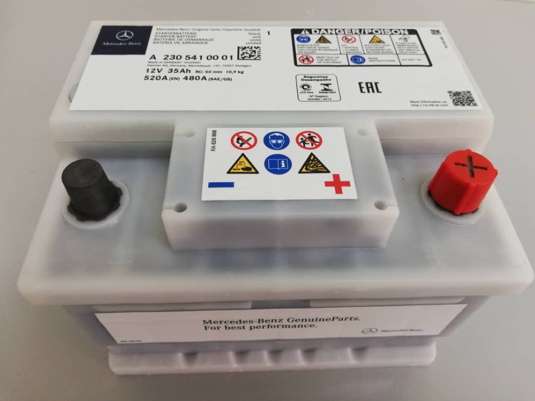 Glow Battery: Mercedes Benz Original Batteries - VARTA (Germany)