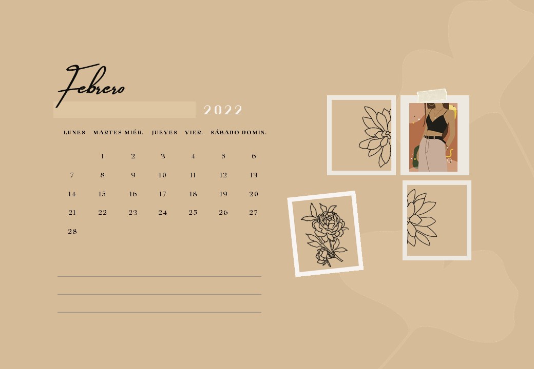 14+ Calendario Pdf 2022 Gratis lunario febbraio 2022