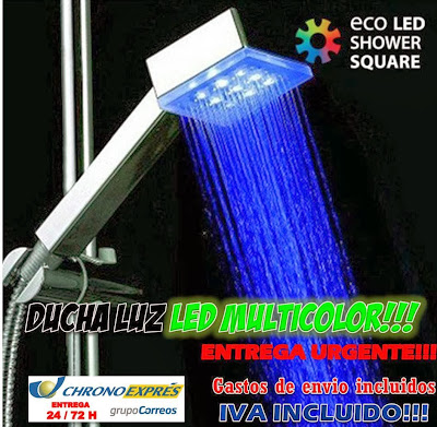 REGALOS Y GADGETS ORIGINALES Y BARATOS: Grifo ducha luz LED multicolor