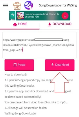 Cara Mendownload Lagu Wesing ke Galeri HP dengan Aplikasi Wesing Downloader