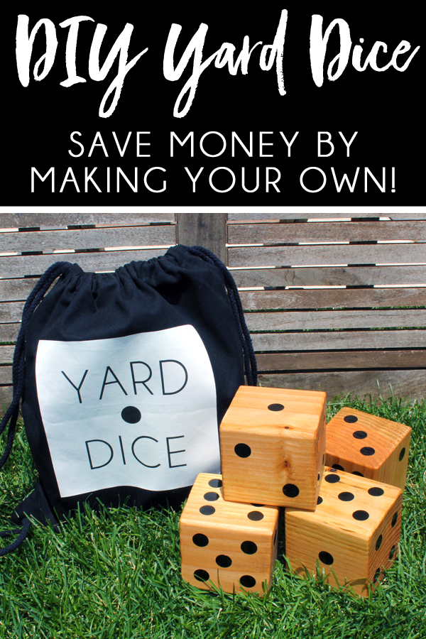 How to Make Your Own Wooden Yard Dice for Less Blue i Style