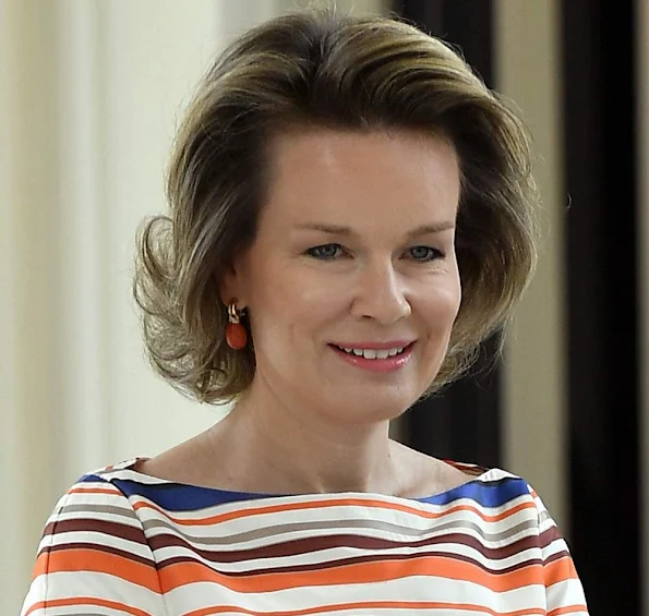 Queen Mathilde of Belgium met with Dr. Jim Yong Kim, President of the World Bank Group