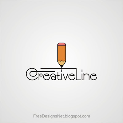 Content Writing Logo Design Editable Logo Template Free Download