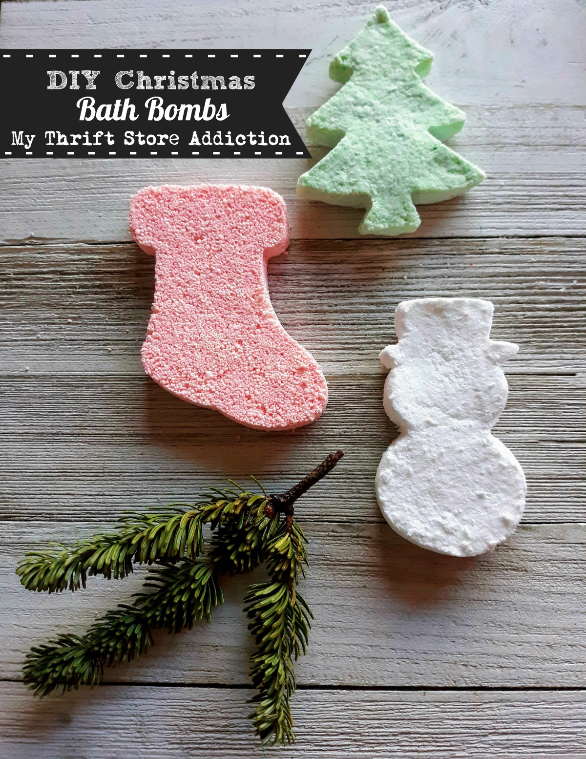 DIY Christmas bath bombs