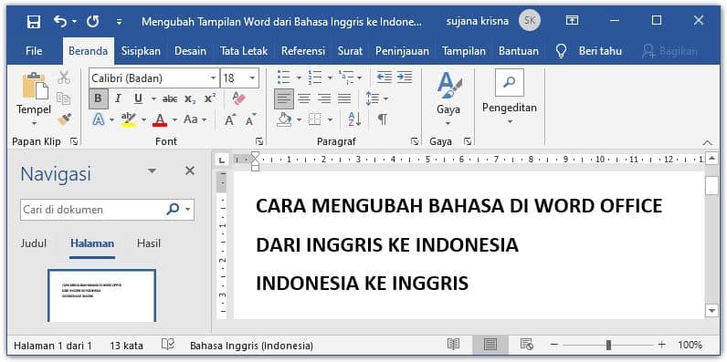 Menguasai Bahasa: Panduan Lengkap Mengubah Bahasa di Microsoft Word (1.200 Kata)