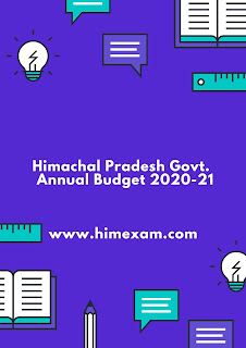 Himachal Pradesh Govt. Annual Budget 2020-21 Himachal Pradesh Govt. Annual Budget 2020-21