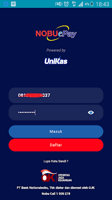 masuk ke aplikasi nobuepay login