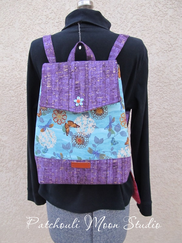 Izzie Convertible Backpack Pattern by Around The Bobbin