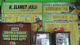 Lowongan Kerja Karyawan Bagian Dapur Bebek Goreng H. SLAMET (ASLI)