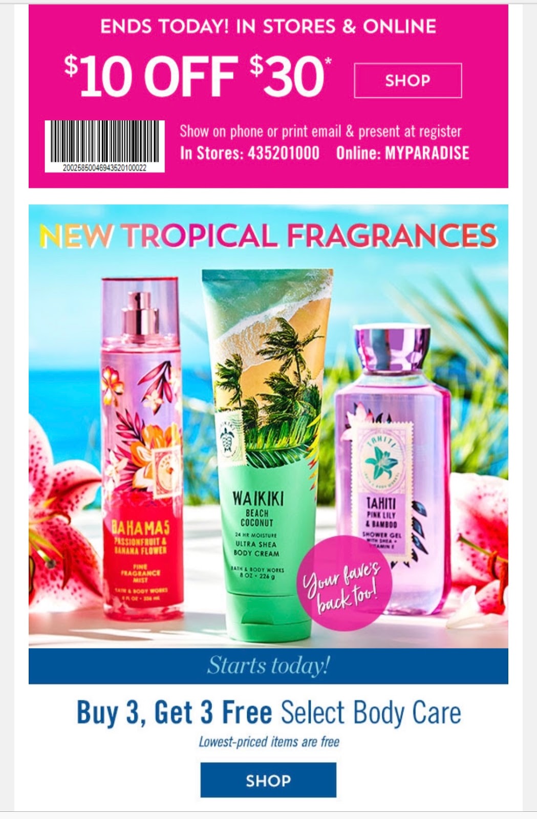 Life Inside the Page: Bath & Body Works | Today’s Email - March 17, 2019