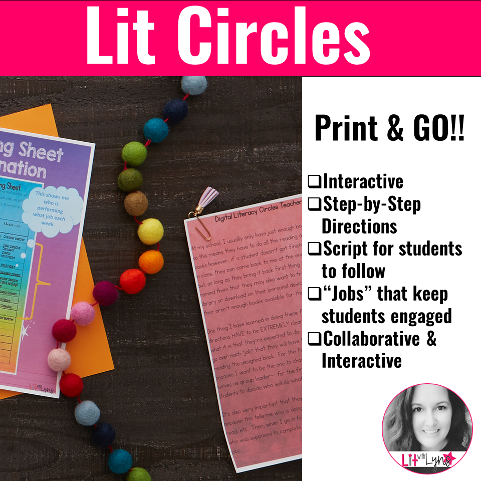 5 Reasons to Use Lit Circles in the Classroom Lit w/ Lyns