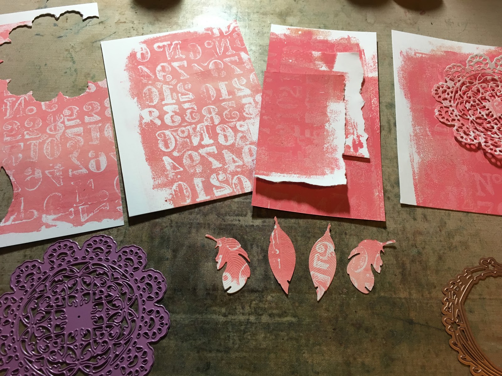 IndigoBlu Blog DIY Designer Paper with Acrylic Paint