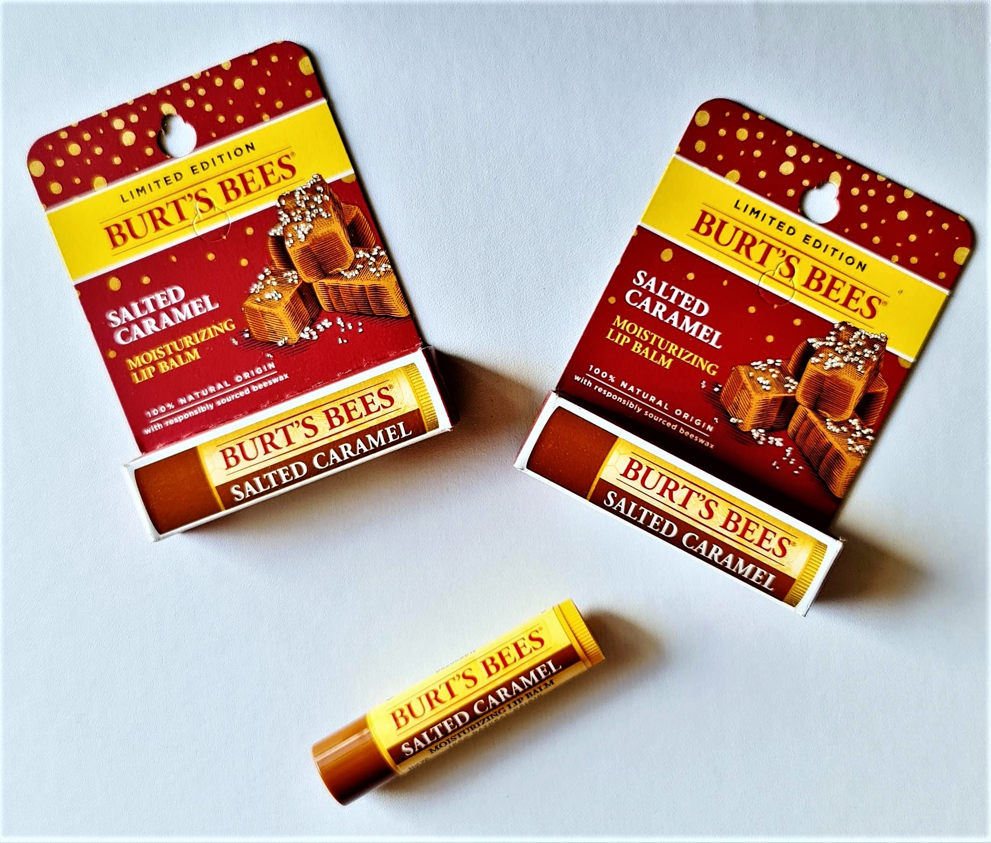 Beautifully Glossy Burt's Bees Salted Caramel Lip Balm