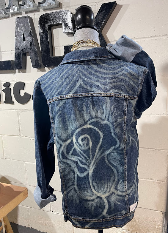 DIY Bleached Denim Jacket: A Rose is a Rose is a Rose....Even if it's ...