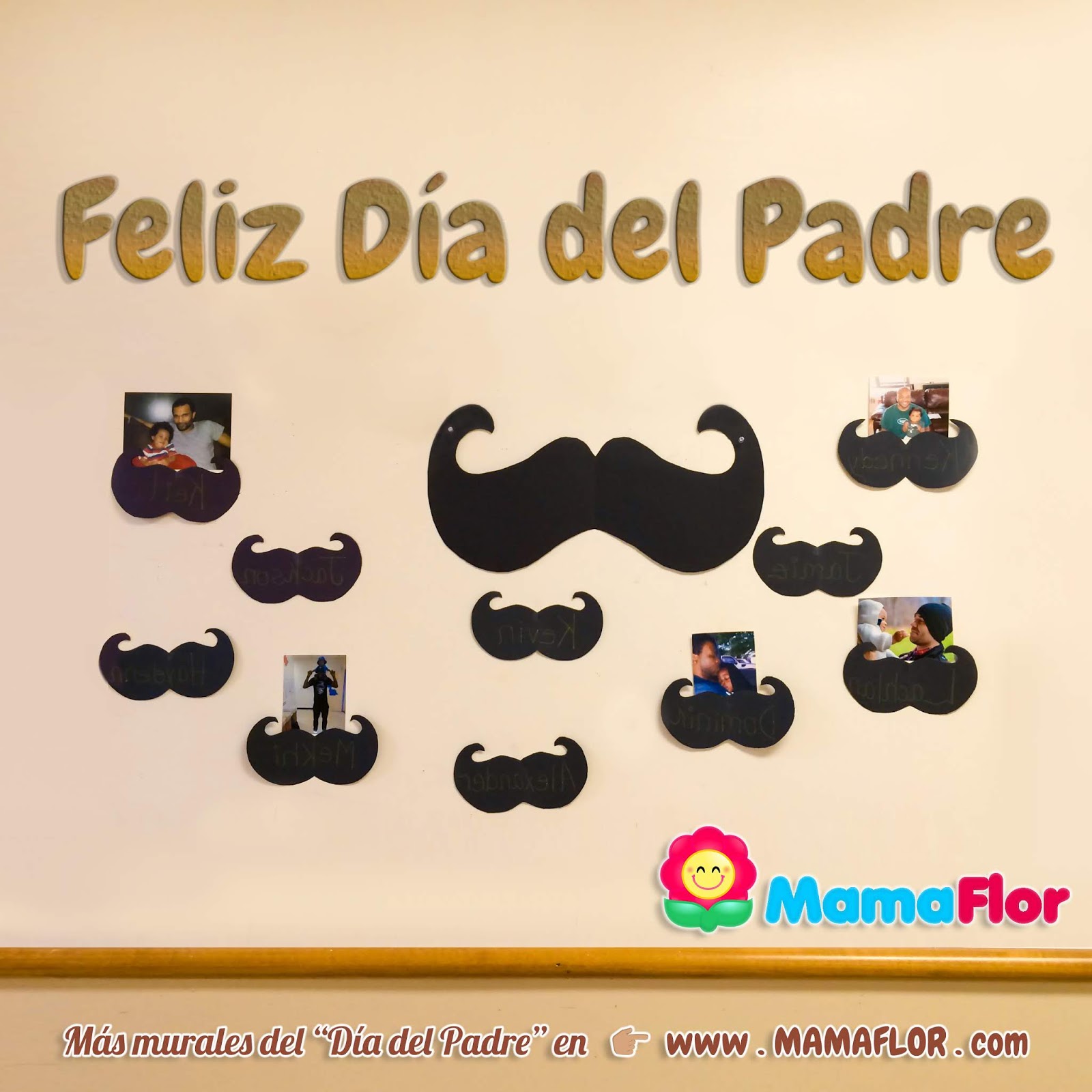 Murales para el Día del Padre - Manualidades MamaFlor