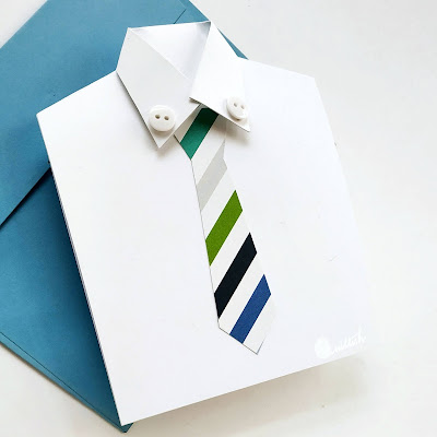 Shirt cards for men, DIY shirt and tie card, card for a teacher, card for boss, Shirt and tie card, Quilled card, Father's day card, Video Tutorial, masculine card, masculine birthday card, Craft for kids, Quillish, 