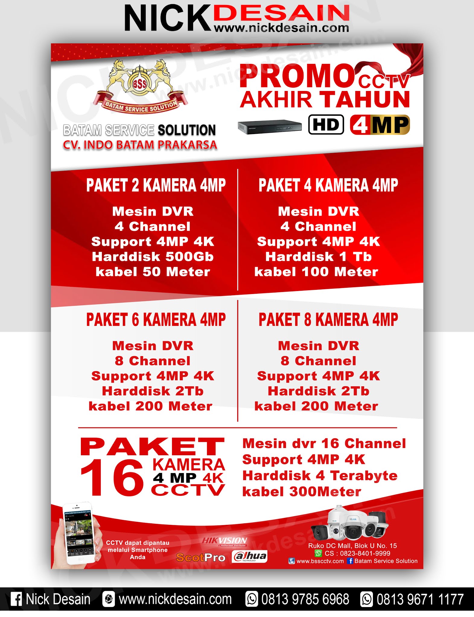 Contoh Desain Brosur CCTV Percetakan Tanjungbalai