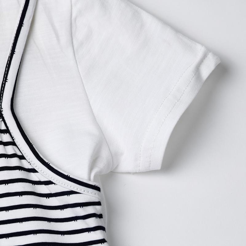 Set Bộ Trẻ Em Cotton Dáng Xoè Sọc Ngang - BCOBI 157299 7 8 105