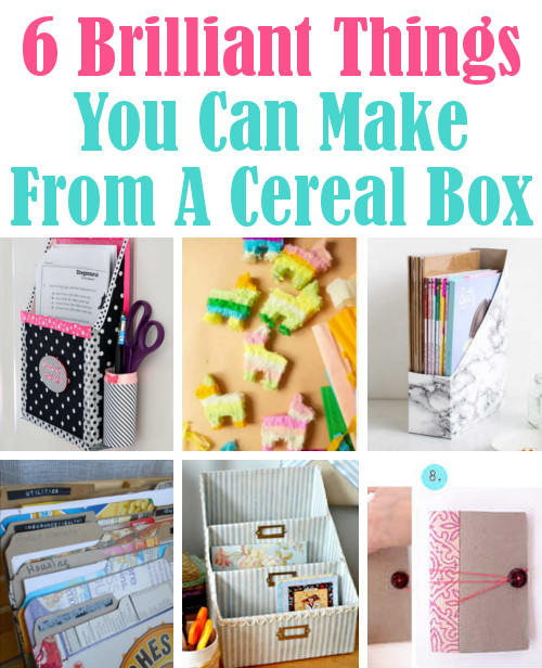 6 Ways To Transform A Cereal Box DIY Home Sweet Home
