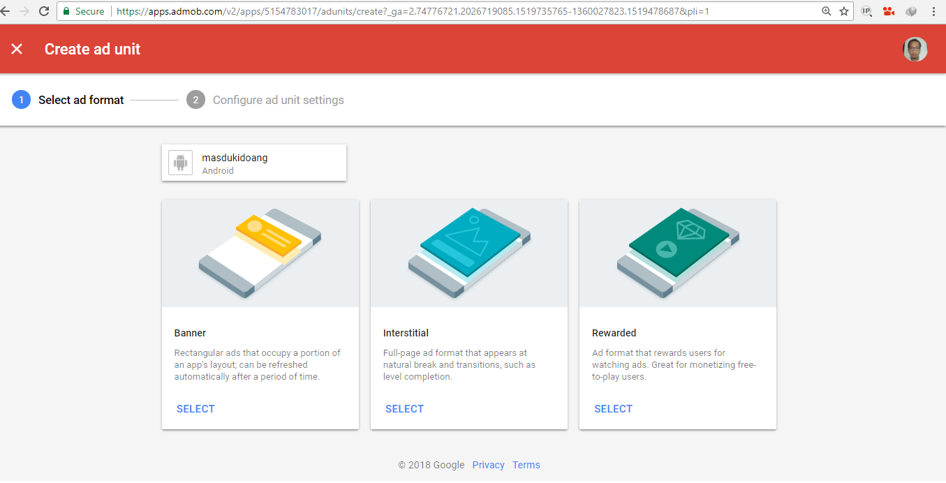 admob adsense buat unit iklan