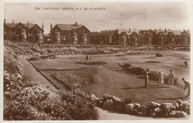 The Putting Green, North Shore, Blackpool. Posted 10 October 1938