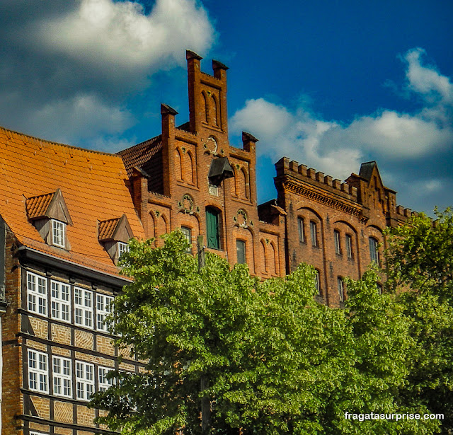 Arquitetura típica de Lübeck, Alemanha