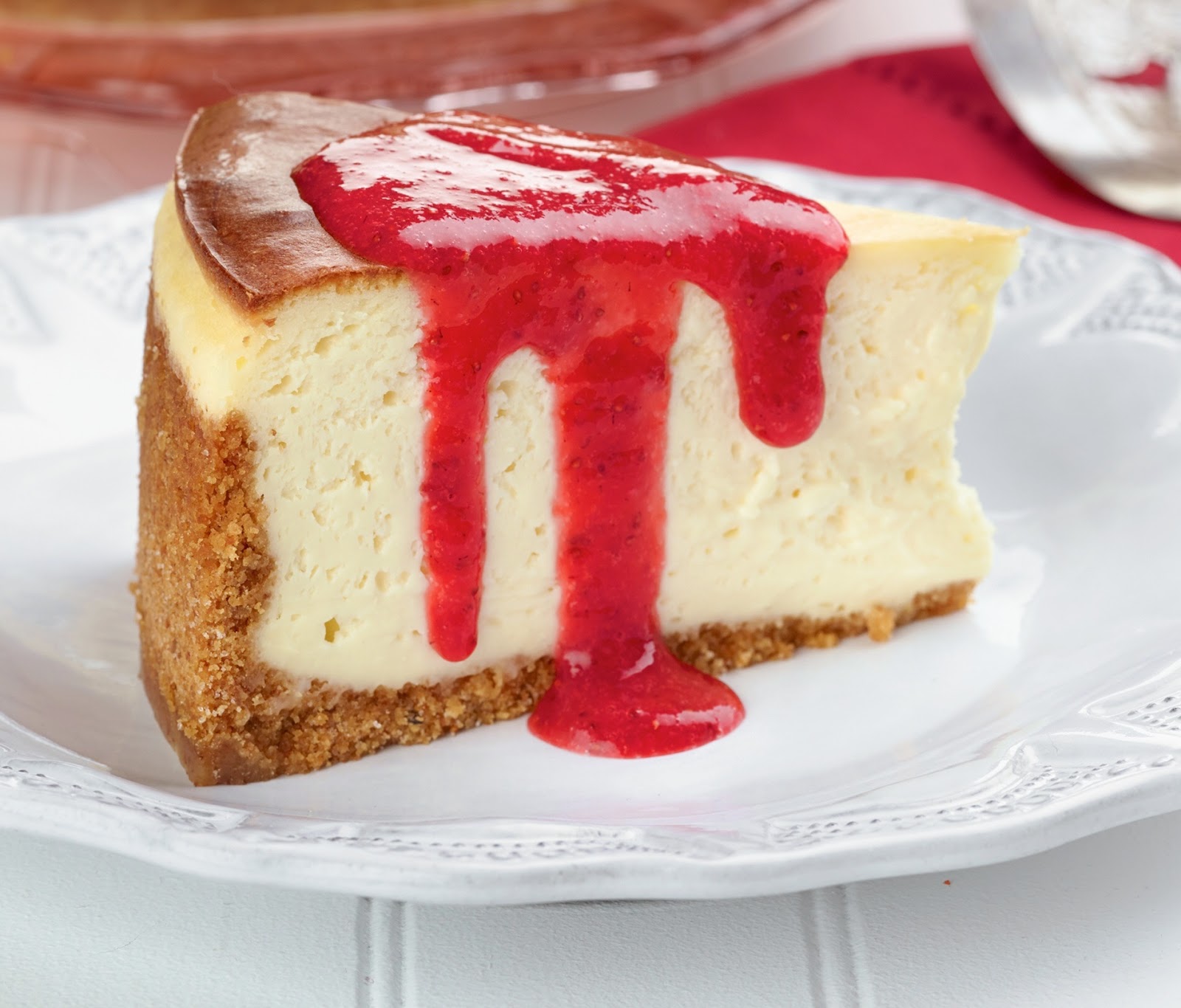 I'm Turning 60...: Cheesecake with Strawberry Glaze from the 1960’s ...