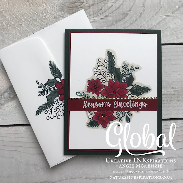 Stampin' Up! Words of Cheer Christmas Card idea