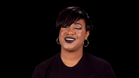  Giphy of Rapsody Shaking her Head