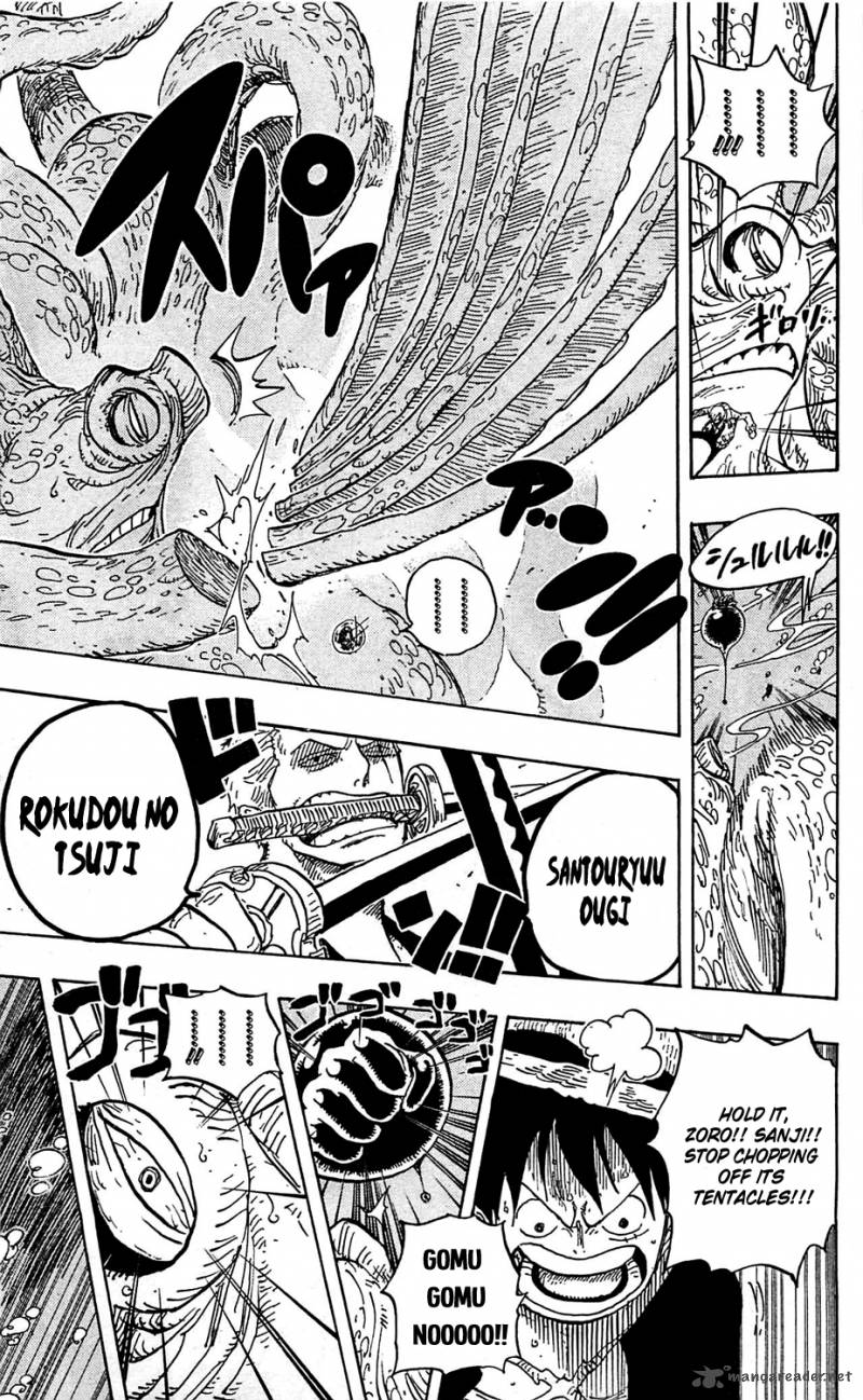 One Piece, Chapter 605 The Kraken and the Pirates - One Piece Manga Online