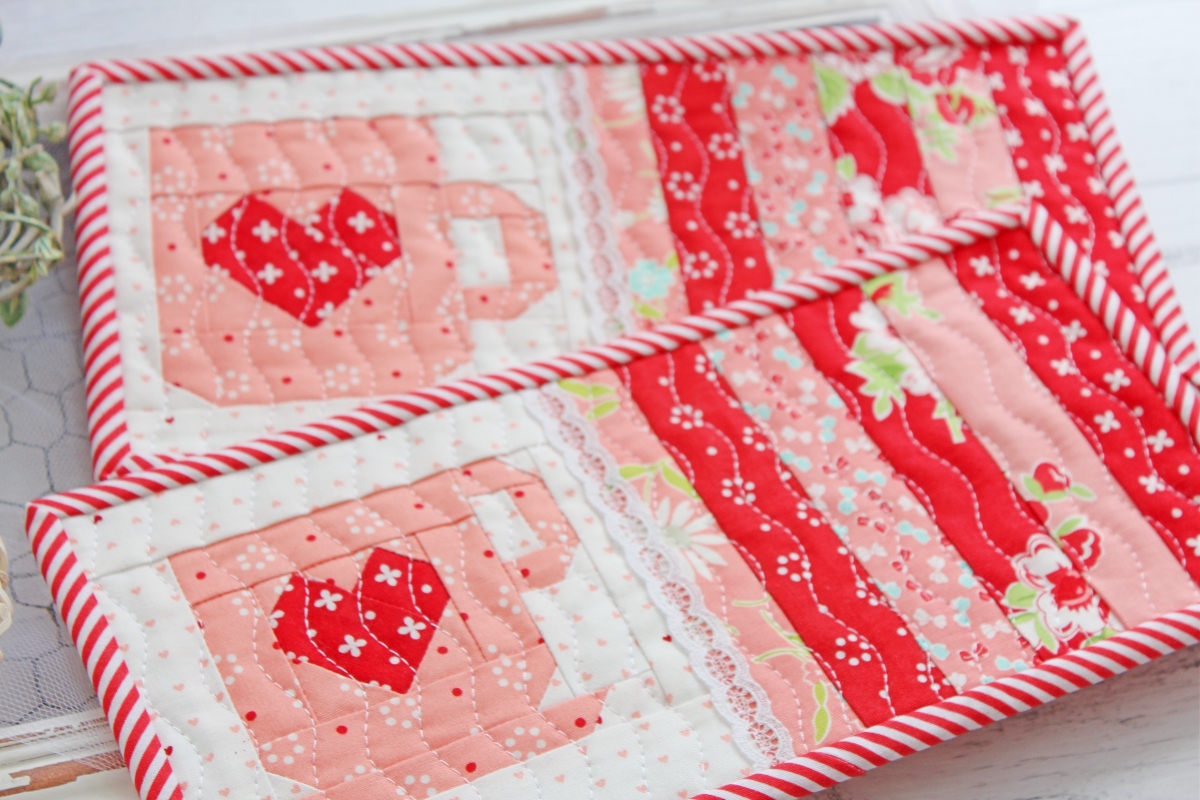 Coffee/Tea Date Mug Rugs PDF Pattern Threadbare Creations