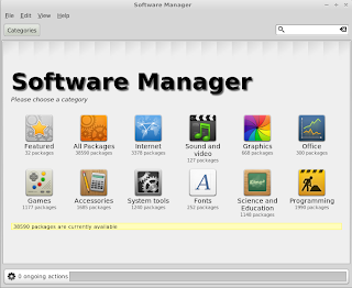 software manager frontpage screenshot linuxmint 13 xfce software manager frontpage screenshot linuxmint 13 xfce