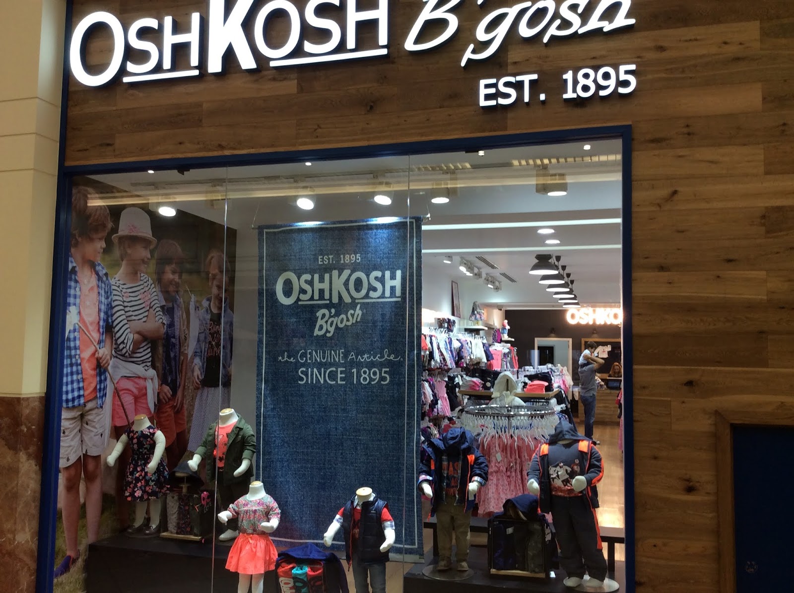 Oshkosh Store Display Alex is my Name