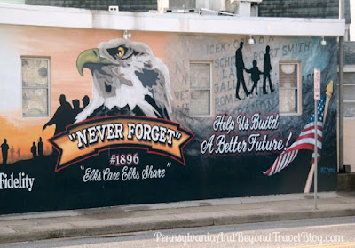 We Will Never Forget Military Heroes Street Art in North Wildwood, New Jersey