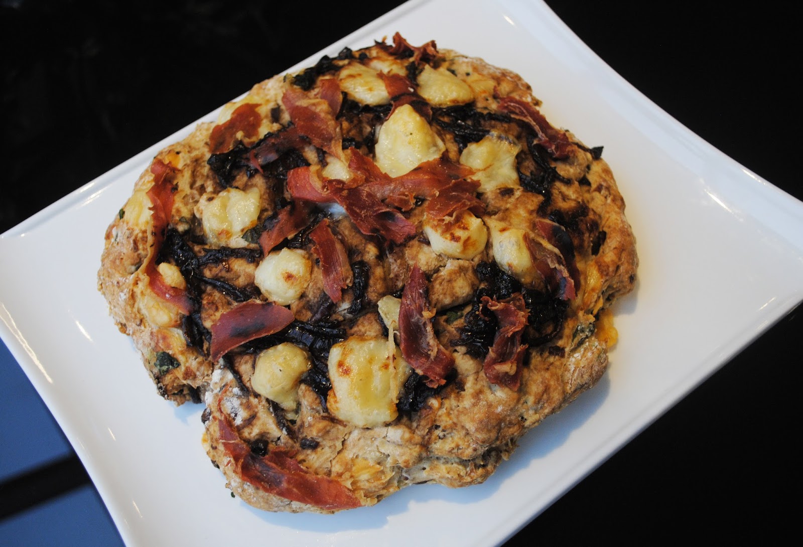 Sharkett Sisters PROSCIUTTO, MANCHEGO AND BALSAMIC ONION SODA BREAD