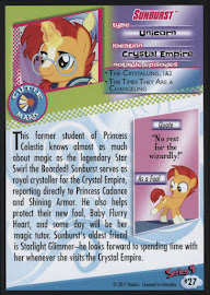 My Little Pony Sunburst Series 4 Trading Card