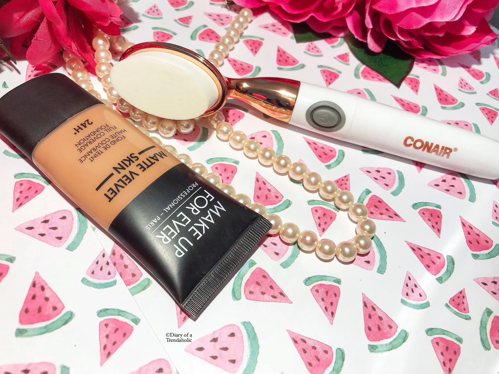 Diary of a Trendaholic Conair True Glow Glam Vibrating Makeup Brush