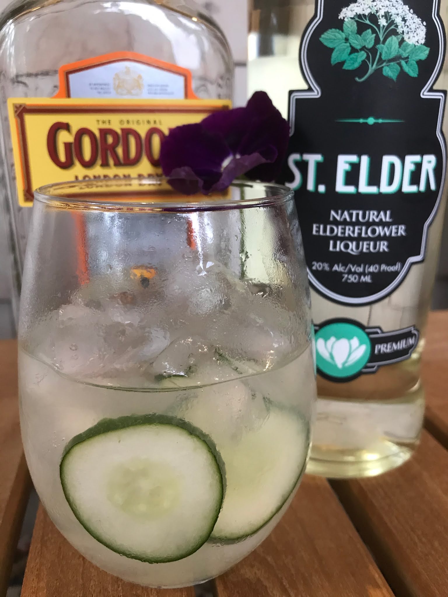 ElderberryCucumber Gin Gimlet