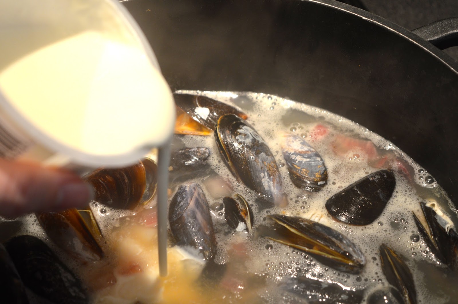 In The Kitchen Mussels in Cider Cream Sauce Dalry Rose Blog