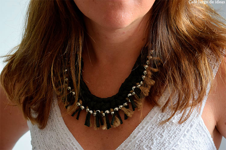 Collar étnico trapillo | Café largo de - Decoración, Lifestyle, DIY