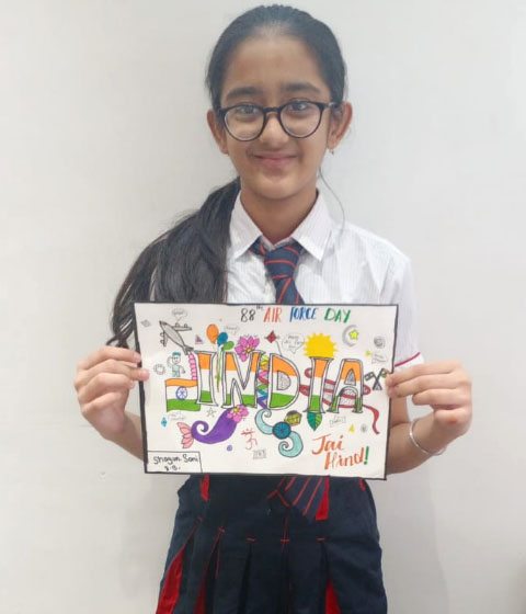 Doodle Art by the students at G.D.Goenka International School, Surat