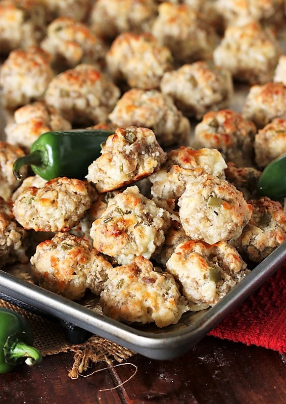 Jalapeno Pepper Jack Sausage Balls The Kitchen is My Playground