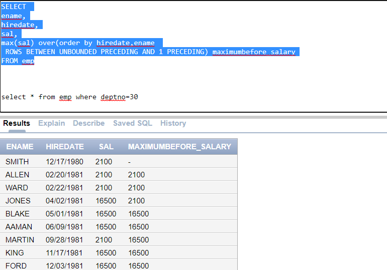 Analytical Functions in Oracle and it’s benefits DOTC_Mdb