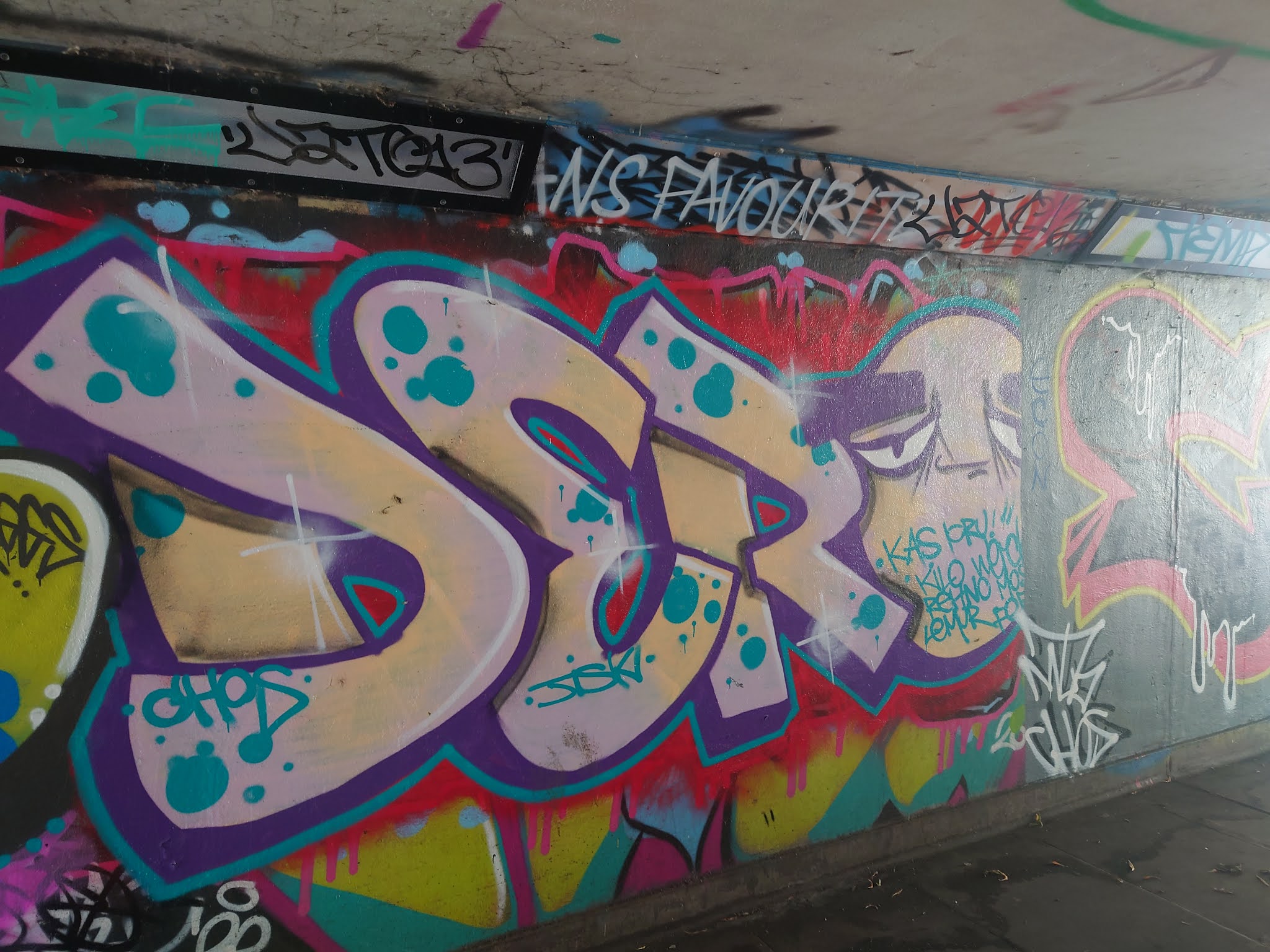 Techni Tou Dromou Art of the Road Graffiti Peel Street underpass Wolverhampton