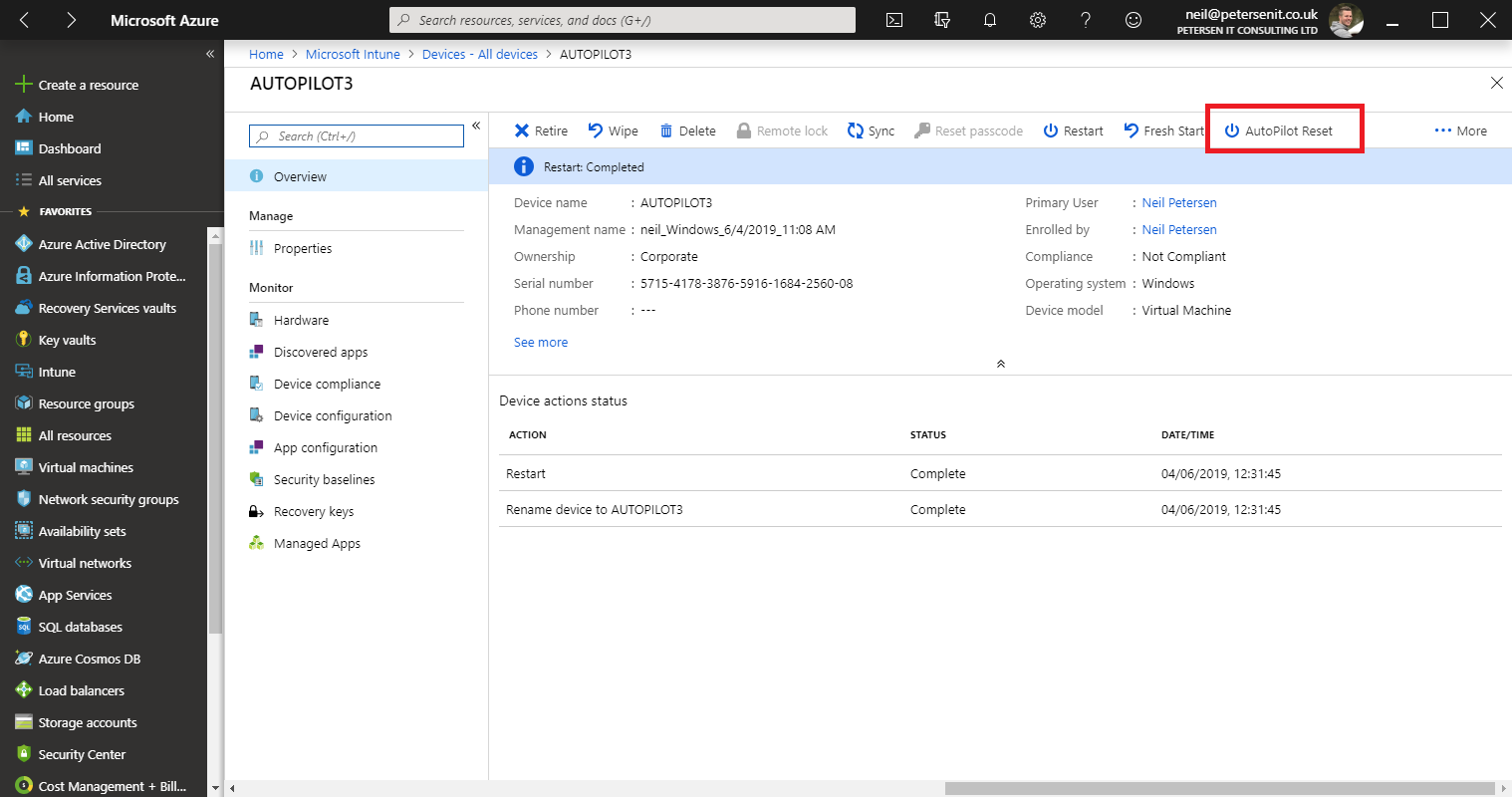 Modern Management Part Six Resetting Autopilot Devices