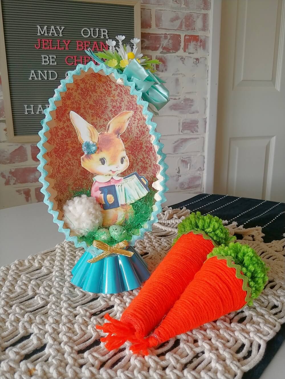 Upcycled Vintage Easter Egg Diorama Little Vintage Cottage