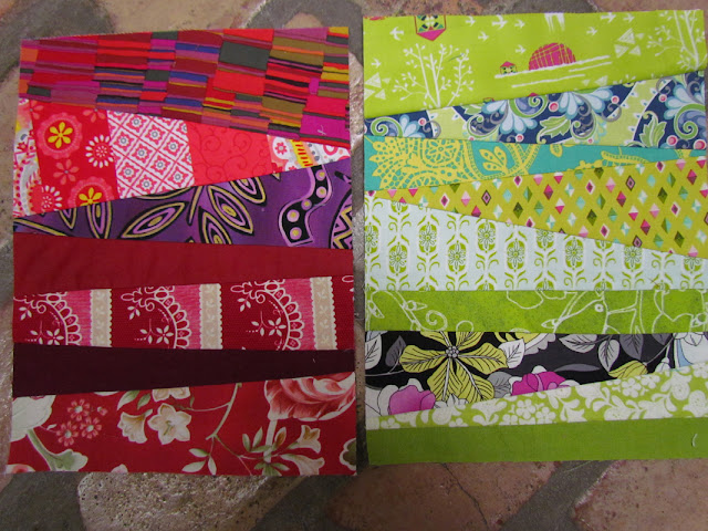 foundation paper piecing with scrap fabric