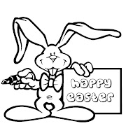 Happy Easter of Bunny Coloring Pages happy easter of bunny coloring pages 