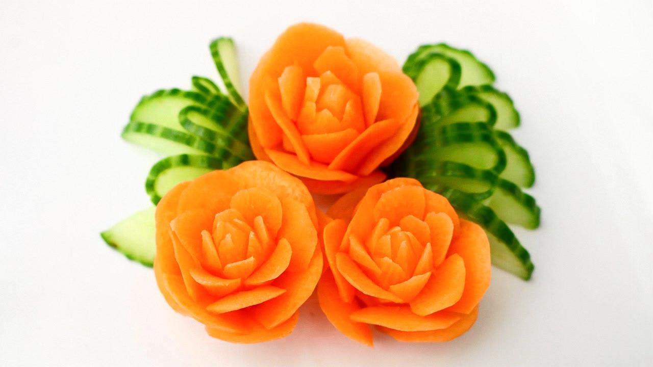 Josephine S Recipes How To Make Carrot Rose Flowers Vegetable