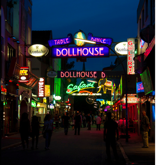 An Adventurous American in Germany Reeperbahn District in Hamburg